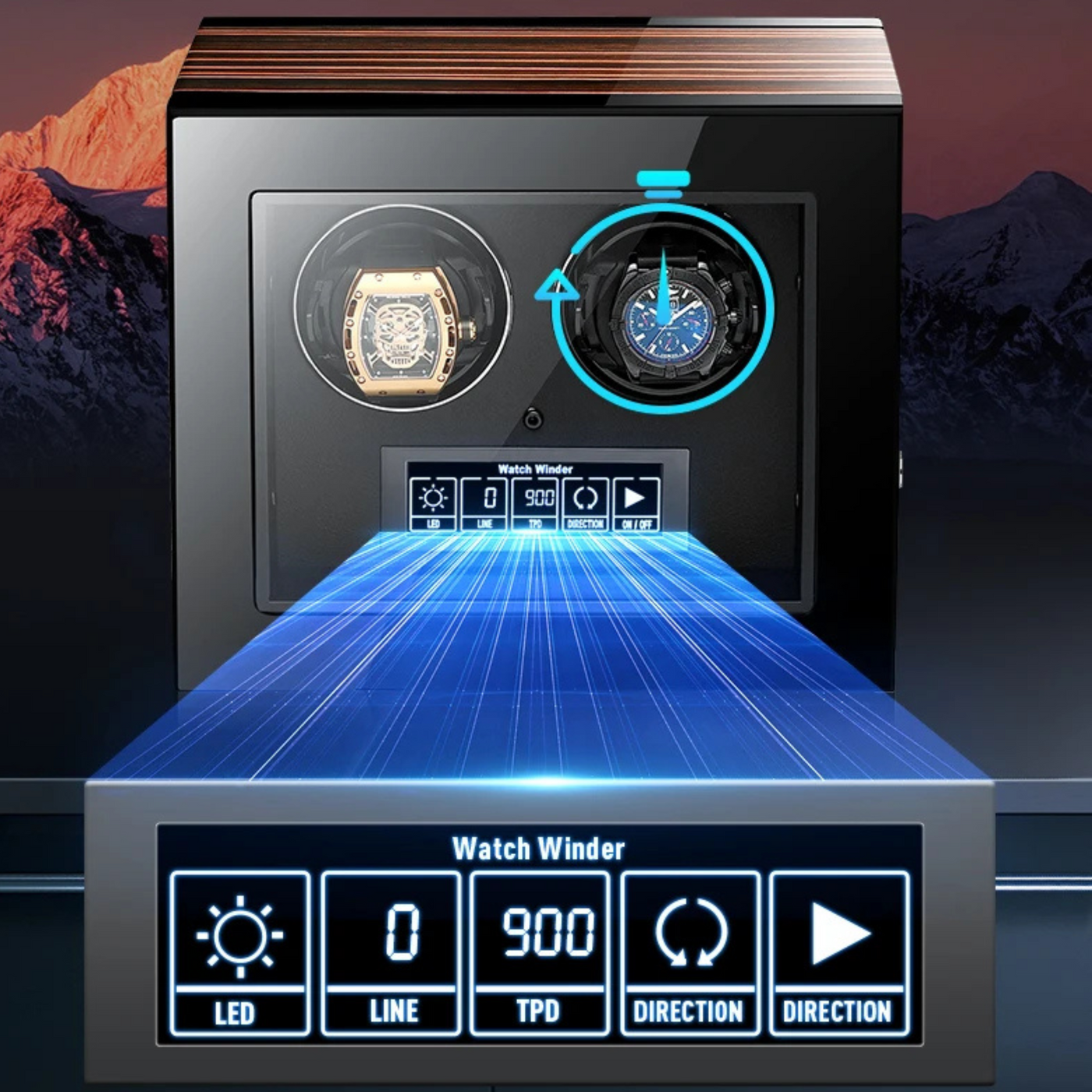 Remontoir à montre style japonais - 4 et 12 Emplacements