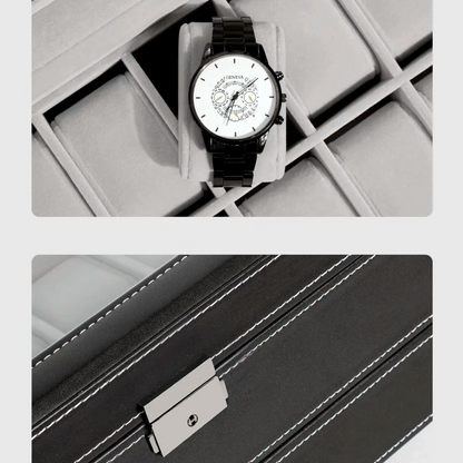 Boîte à montres élégante et raffinée