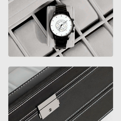 Boîte à montres élégante et raffinée