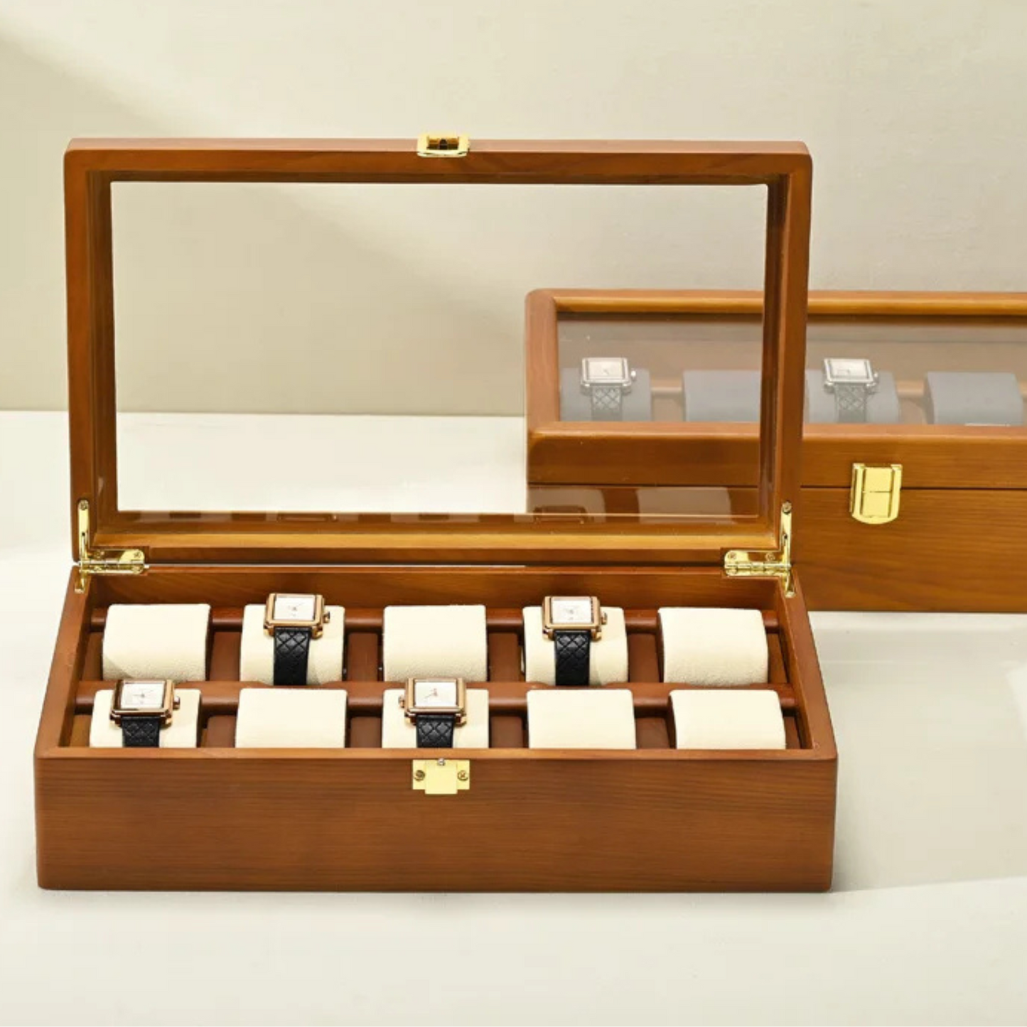 Boîte à montres style intemporelle