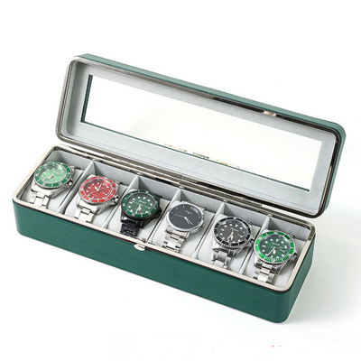 Boîte à montres - 6 emplacements en cuir