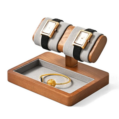 Présentoir à bijoux raffiné en bois