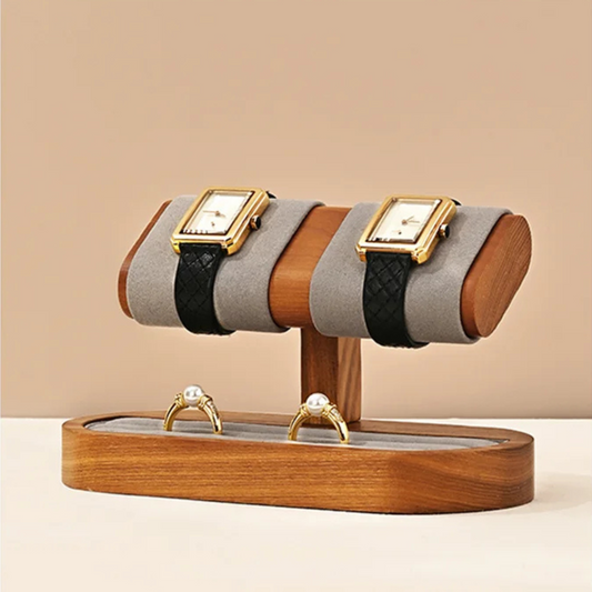 Présentoir à bijoux raffiné en bois