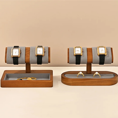 Présentoir à bijoux raffiné en bois