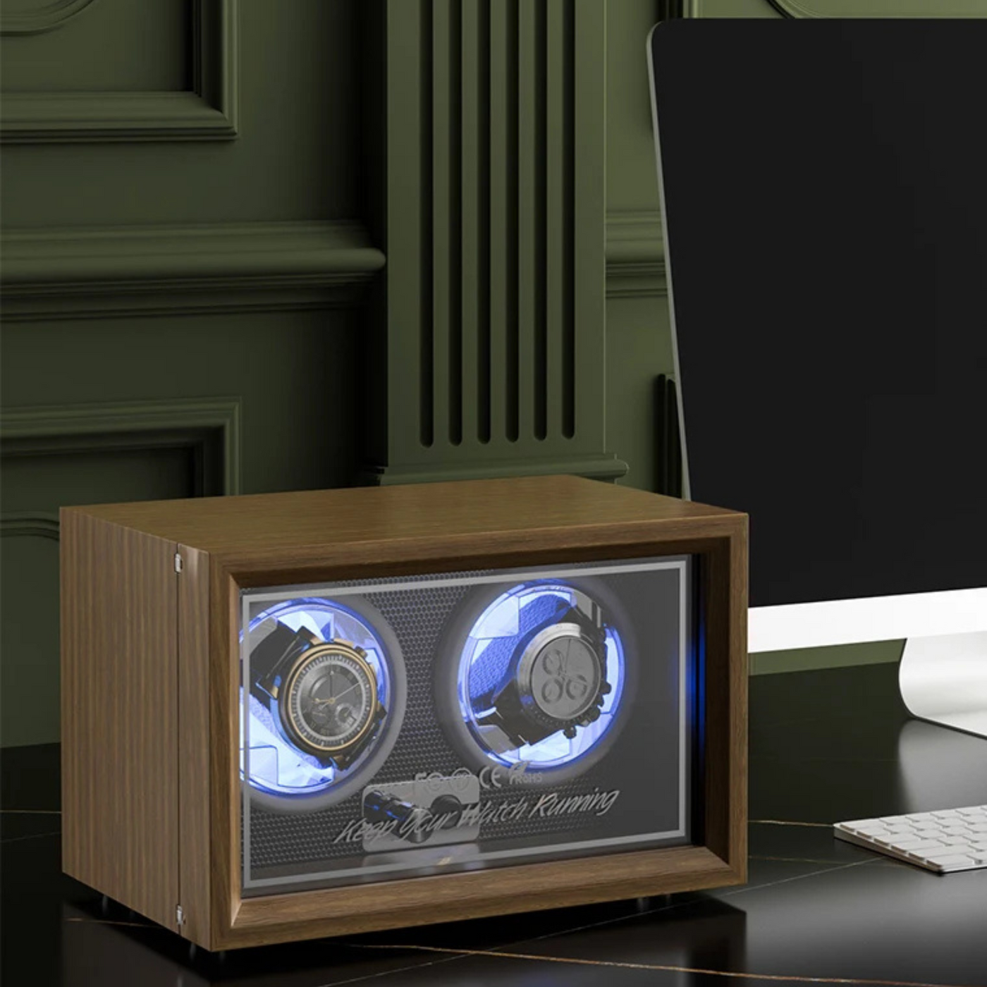 Remontoir à montres en bois massif