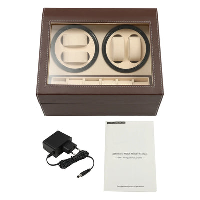 Remontoir rotative en cuir aux finitions élégantes