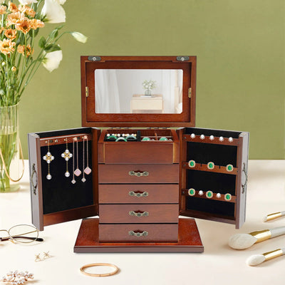 Boîte à bijoux en bois style art déco