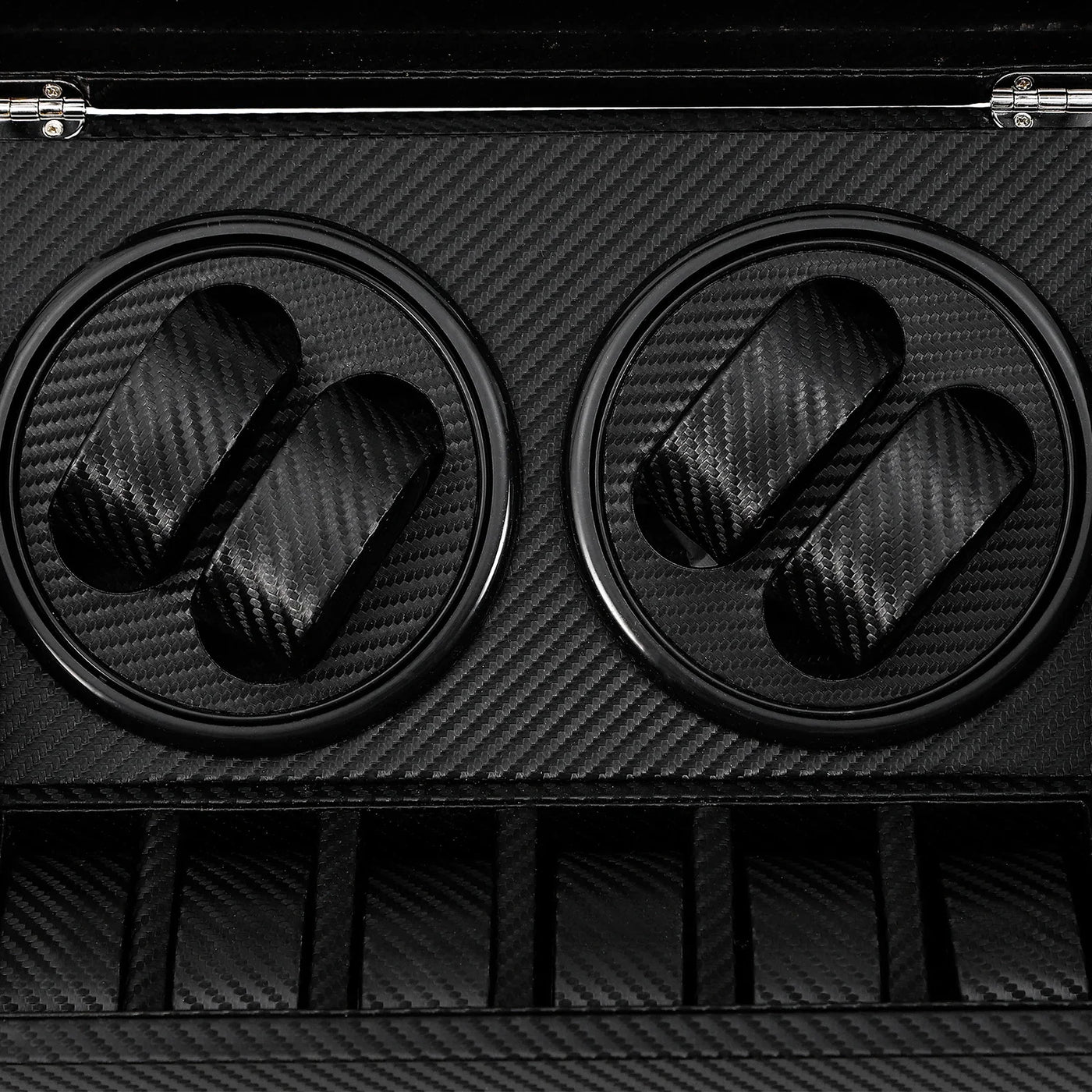 Remontoir à montres noir finition carbone