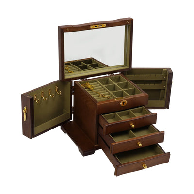 Boîte à bijoux en bois style bourgeois