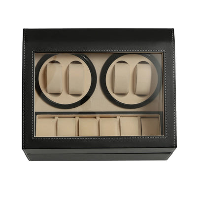 Remontoir rotative en cuir aux finitions élégantes