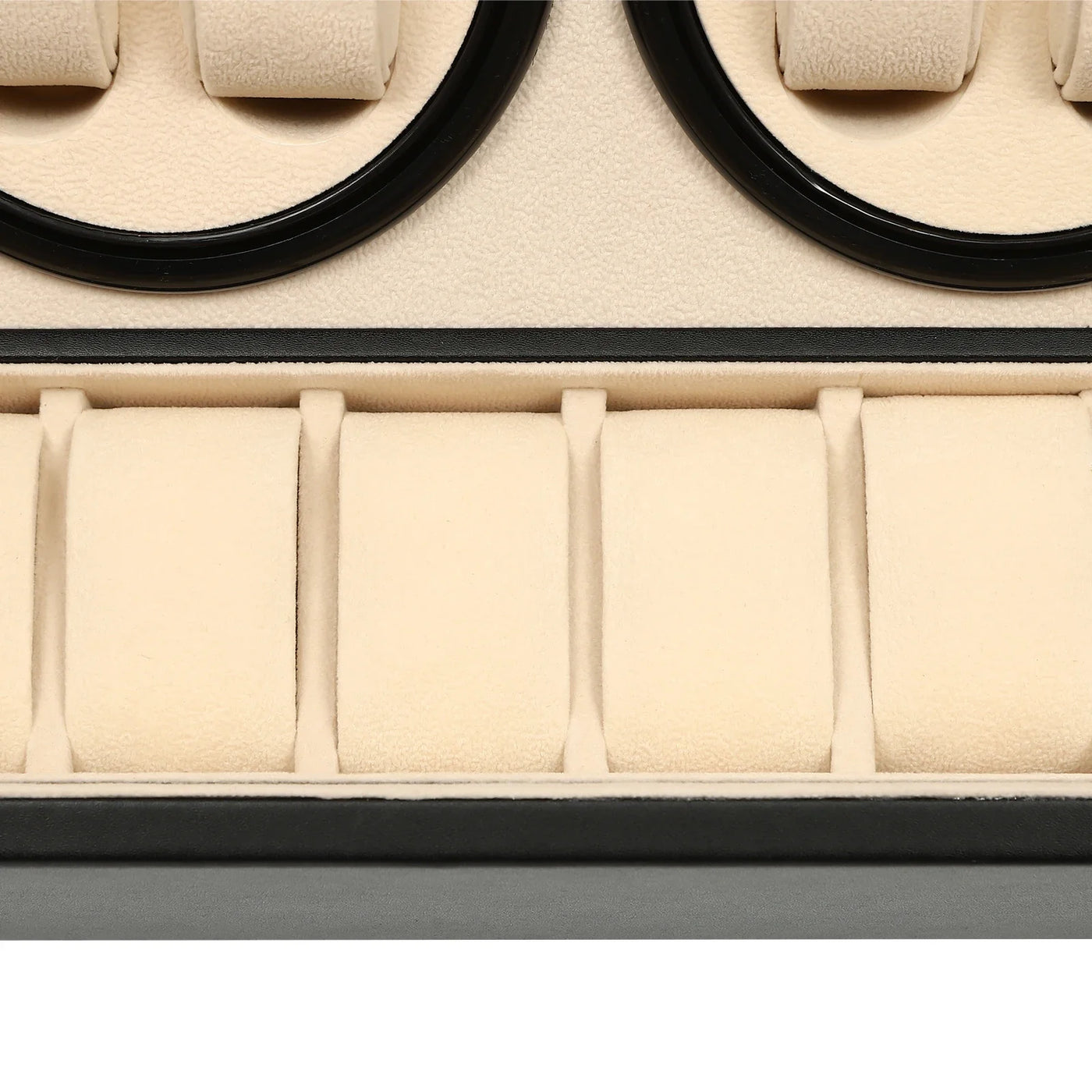 Remontoir rotative en cuir aux finitions élégantes