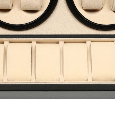 Remontoir rotative en cuir aux finitions élégantes