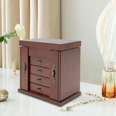 Boîte à bijoux en bois style art déco