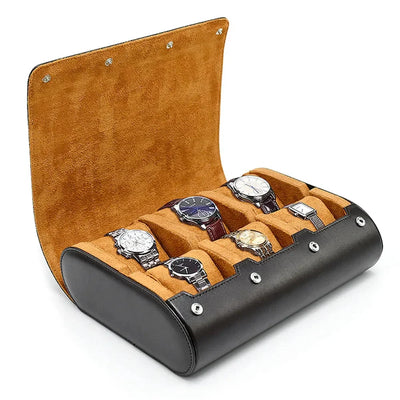Coffret rectangulaire en cuir pour montres