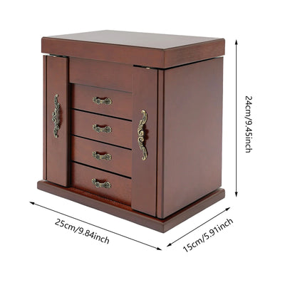 Boîte à bijoux en bois style art déco