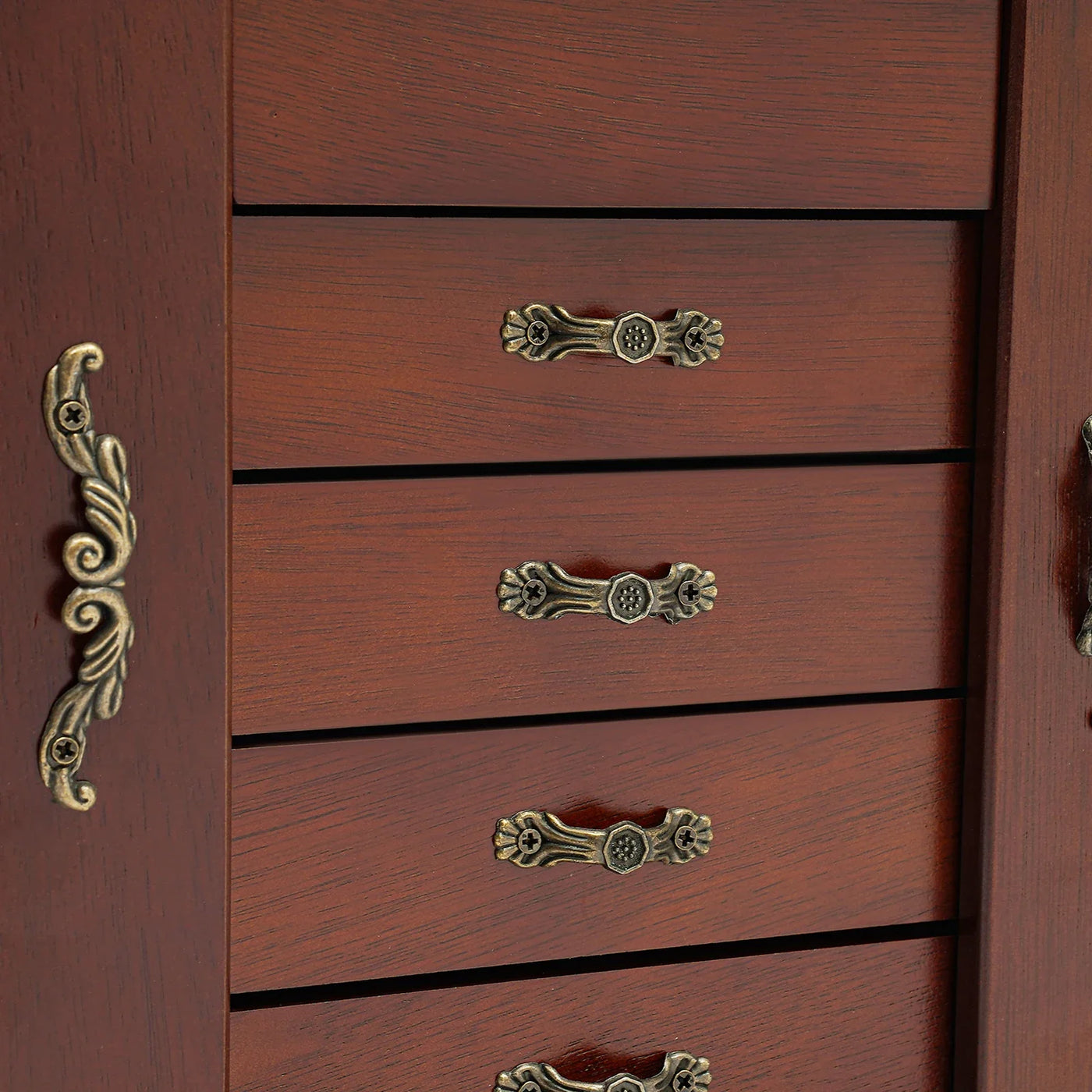 Boîte à bijoux en bois style art déco