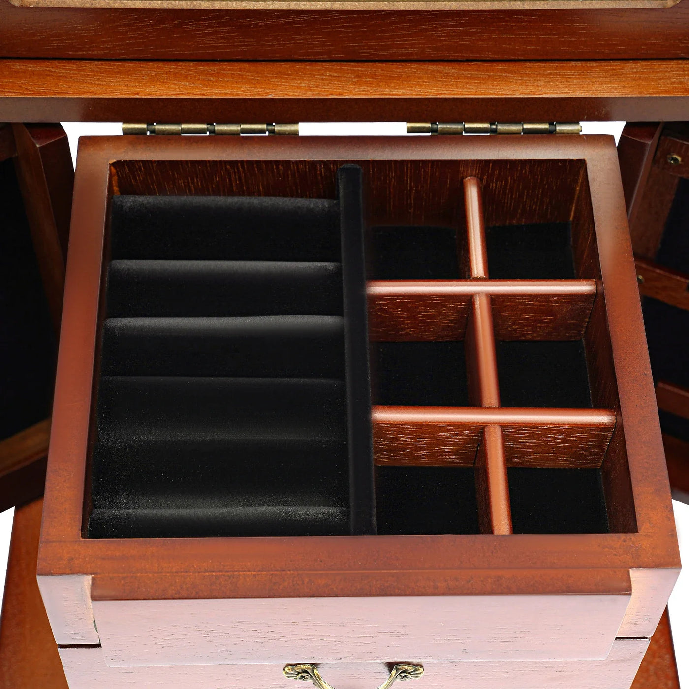 Boîte à bijoux en bois style art déco