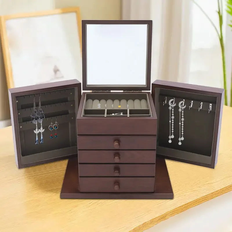 Boîte à bijoux bois vintage