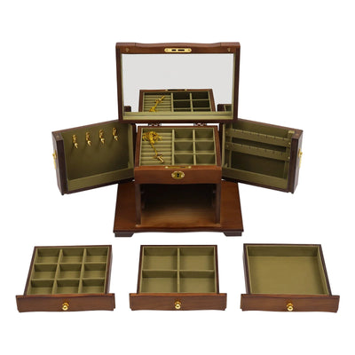 Boîte à bijoux en bois style bourgeois