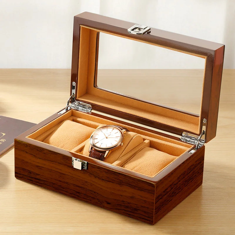 Boîte à montres en bois noble