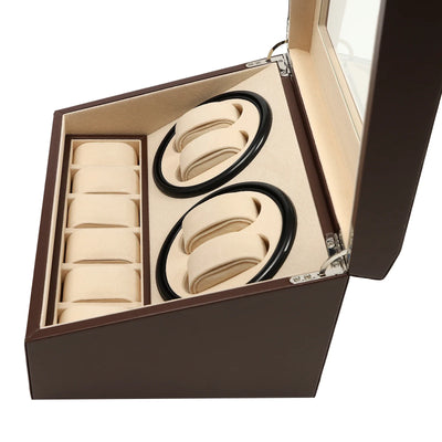 Remontoir rotative en cuir aux finitions élégantes