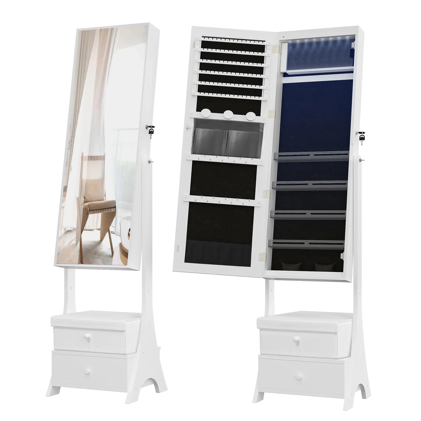 Armoire à bijoux élégante