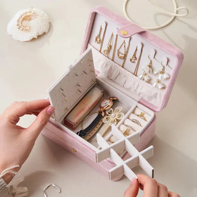 Boîte à bijoux de poche