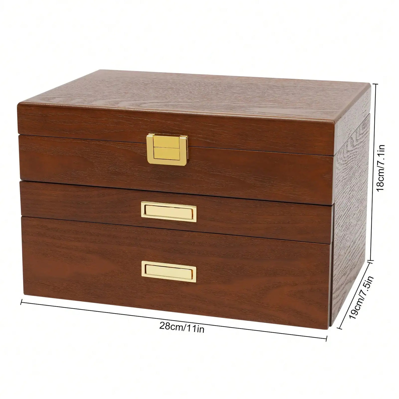 Boîte à bijoux 3 niveaux style japonais – Design raffiné et capacité généreuse