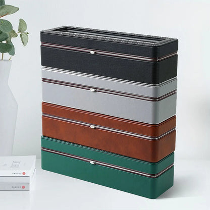 Boîte à montres - 6 emplacements en cuir