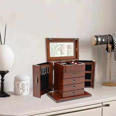 Boîte à bijoux en bois style art déco