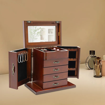 Boîte à bijoux en bois style art déco